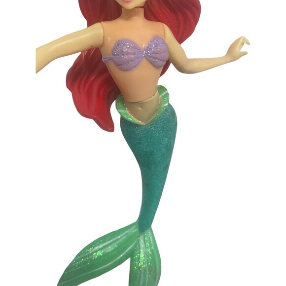 Little Mermaid Ariel Disney on Ice Figure Posable Plastic Glitter 8" - Picture 8 of 15